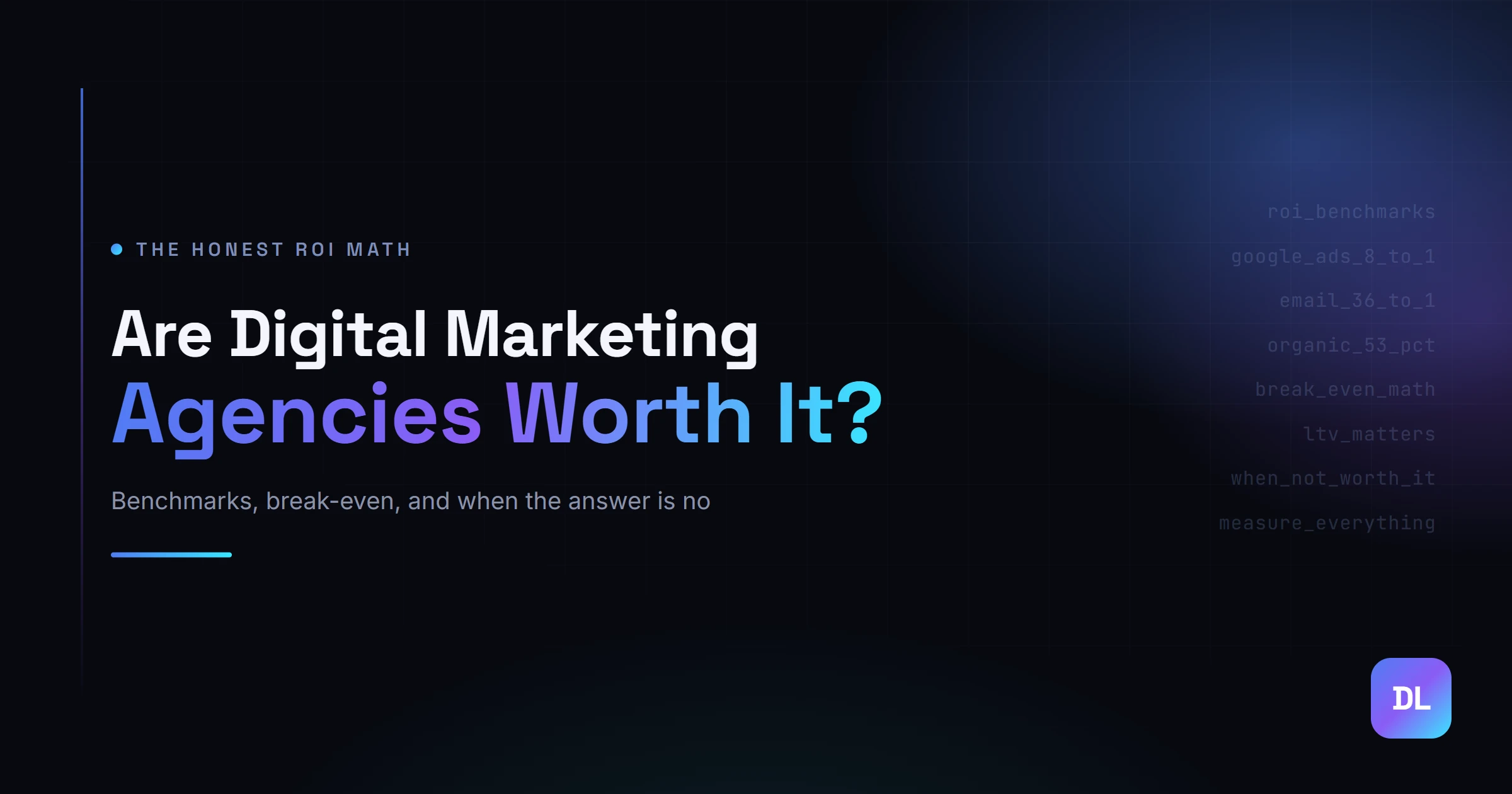 Are Digital Marketing Agencies Worth It? The Honest ROI Math by Digital Lamar