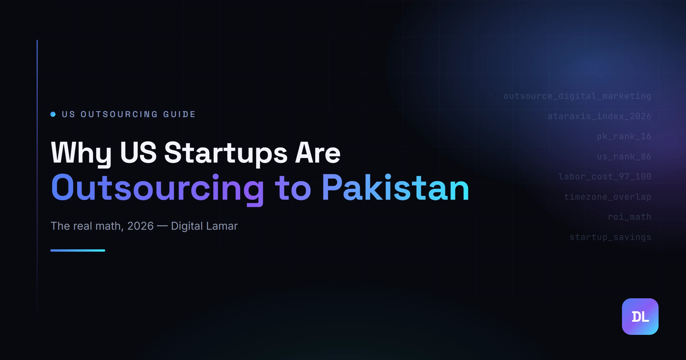 Blog on Why US Startups Outsource Digital Marketing to Pakistani Agencies by Digital Lamar