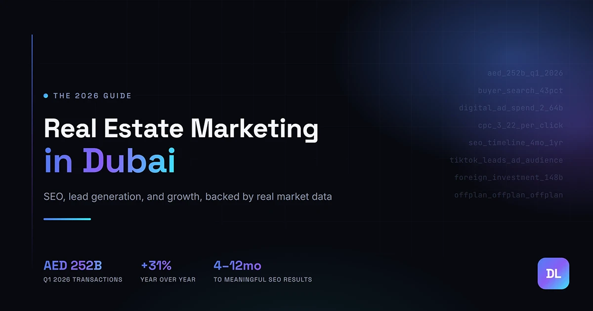 Real estate marketing in Dubai: the complete 2026 guide to SEO and lead generation
