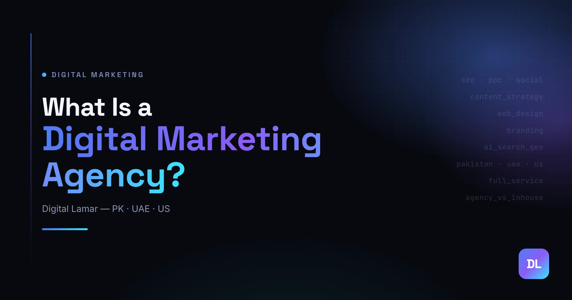 What is a digital marketing agency? A 2026 guide for business owners by Digital Lamar