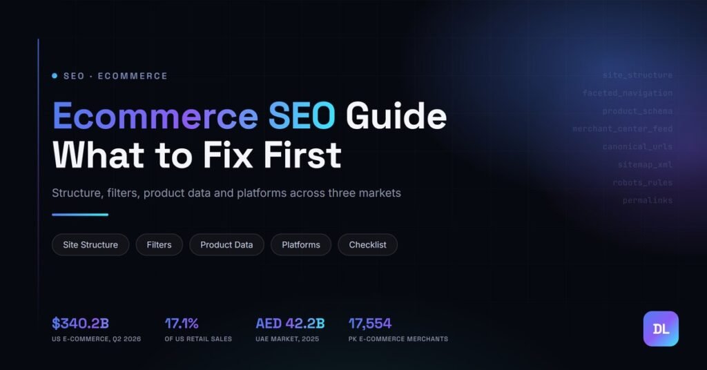 Ecommerce SEO guide 2026, what to fix first for an online store